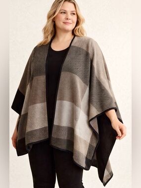 Ann Taylor Factory Dark Brown Open-Front Layering Cardigan